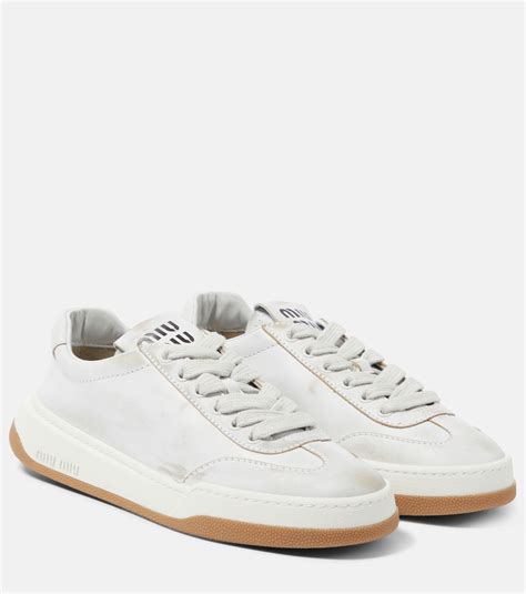 miu miu high top suede sneakers|Women's Miu Miu Sneakers .